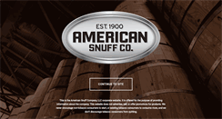 Desktop Screenshot of americansnuffco.com